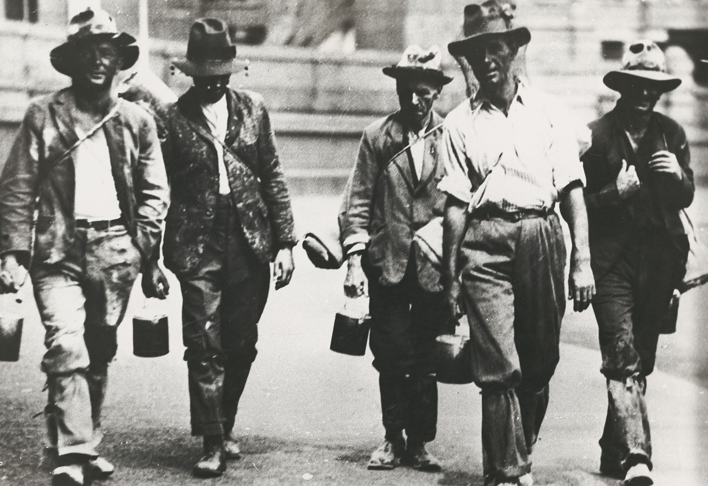 Five men looking for work in the Great Depression, ca. 1930 [pic